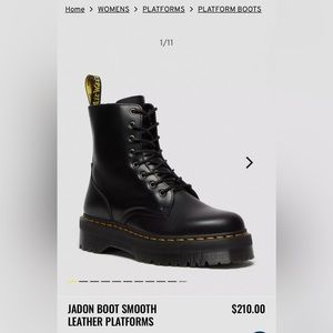 Dr Martens Jadon Platform Size 5 US - LIKE NEW!
